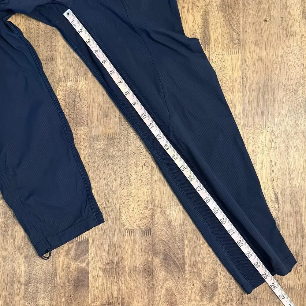 Lululemon Dance Studio Crop Mid Rise Pant 25” On The Move Athleisure Navy Size 2